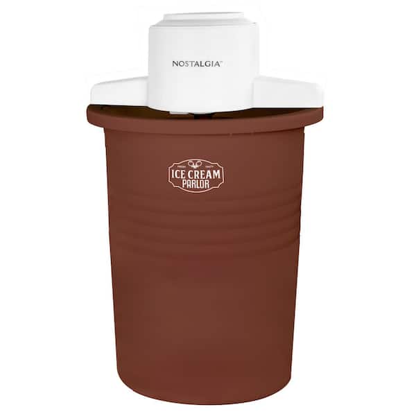 6 Qt. Brown Parlor Electric Ice Cream Maker