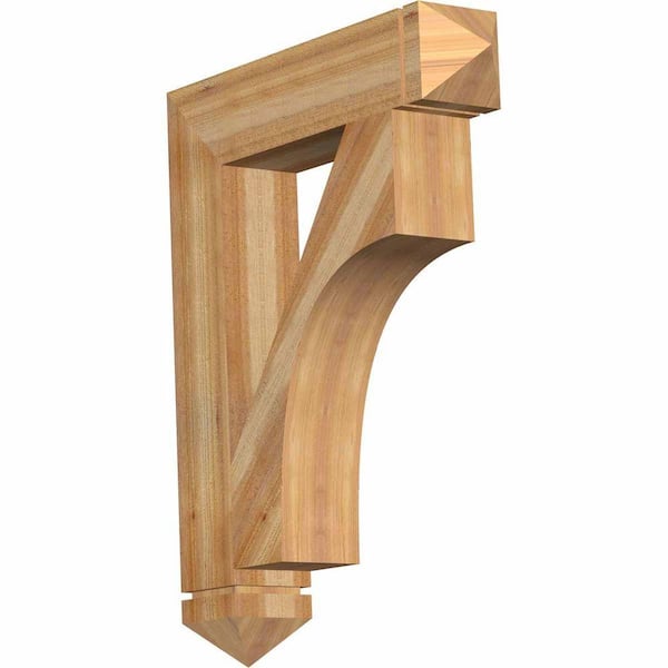 Ekena Millwork 6 in. x 38 in. x 30 in. Western Red Cedar Westlake Arts and Crafts Rough Sawn