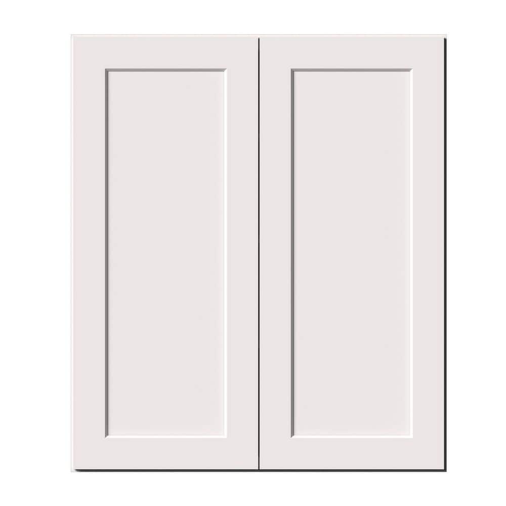 36 in. W x 12 in. D x 42 in. H RTA Solid Wood Shaker Wall Kitchen Cabinet in White With Double Doors and 3 Shelves price history on PriceWatchPro