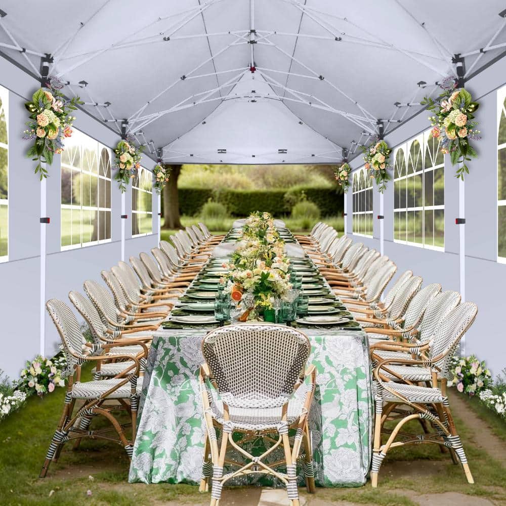 10x30 Pop up Canopy with Roller Bag & 8 Removable Sidewalls, Canopy Tent for Parties, Wedding price history on PriceWatchPro
