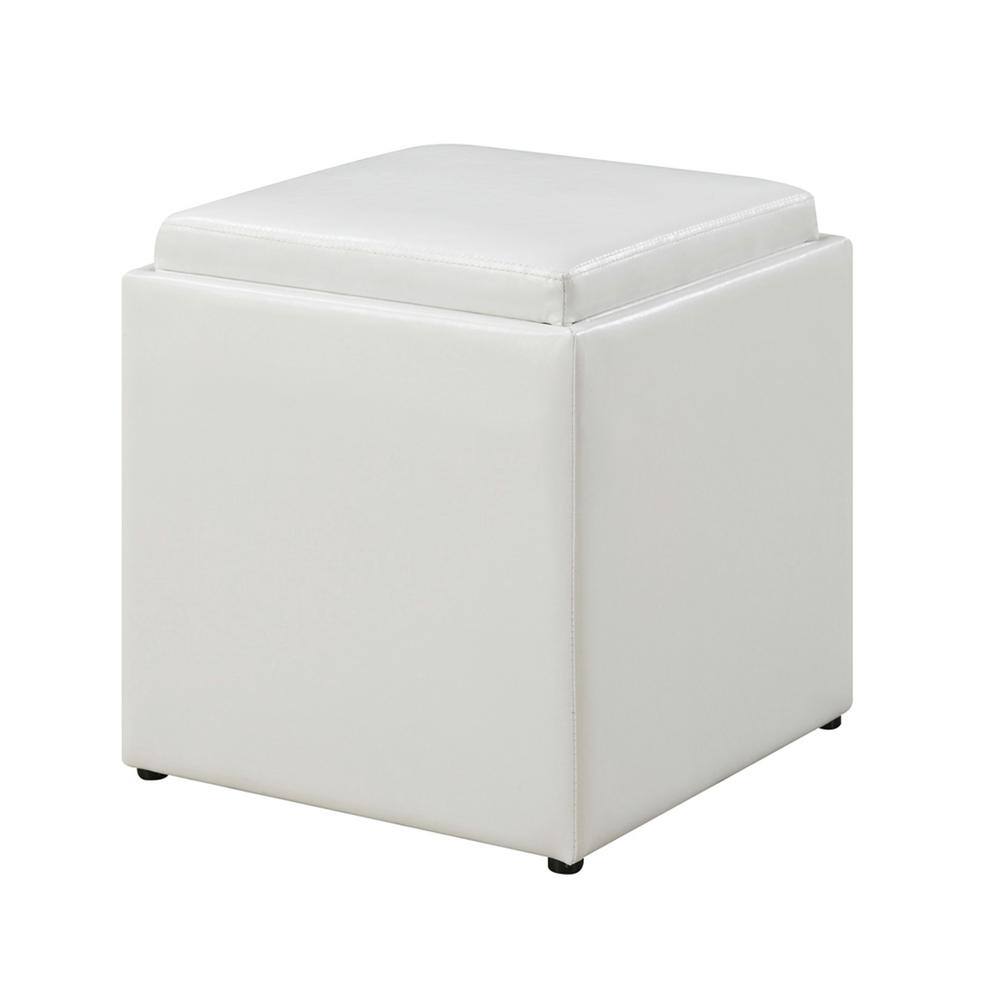 Convenience Concepts Designs4Comfort Park Avenue White Faux