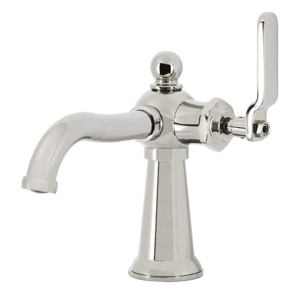 Kingston Brass Knight Single-Handle Single Hole Bathroom Faucet with ...