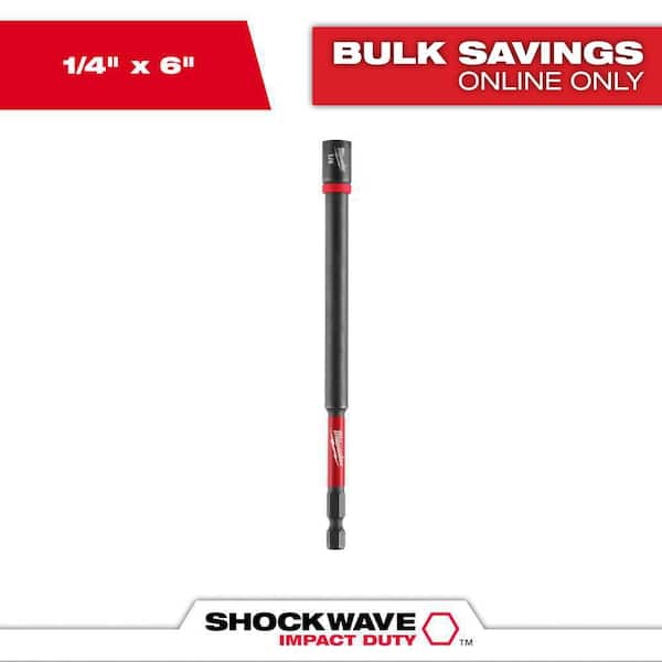 SHOCKWAVE Impact Duty 1/4 in. x 6 in. Alloy Steel Magnetic Nut Driver (1-Pack)