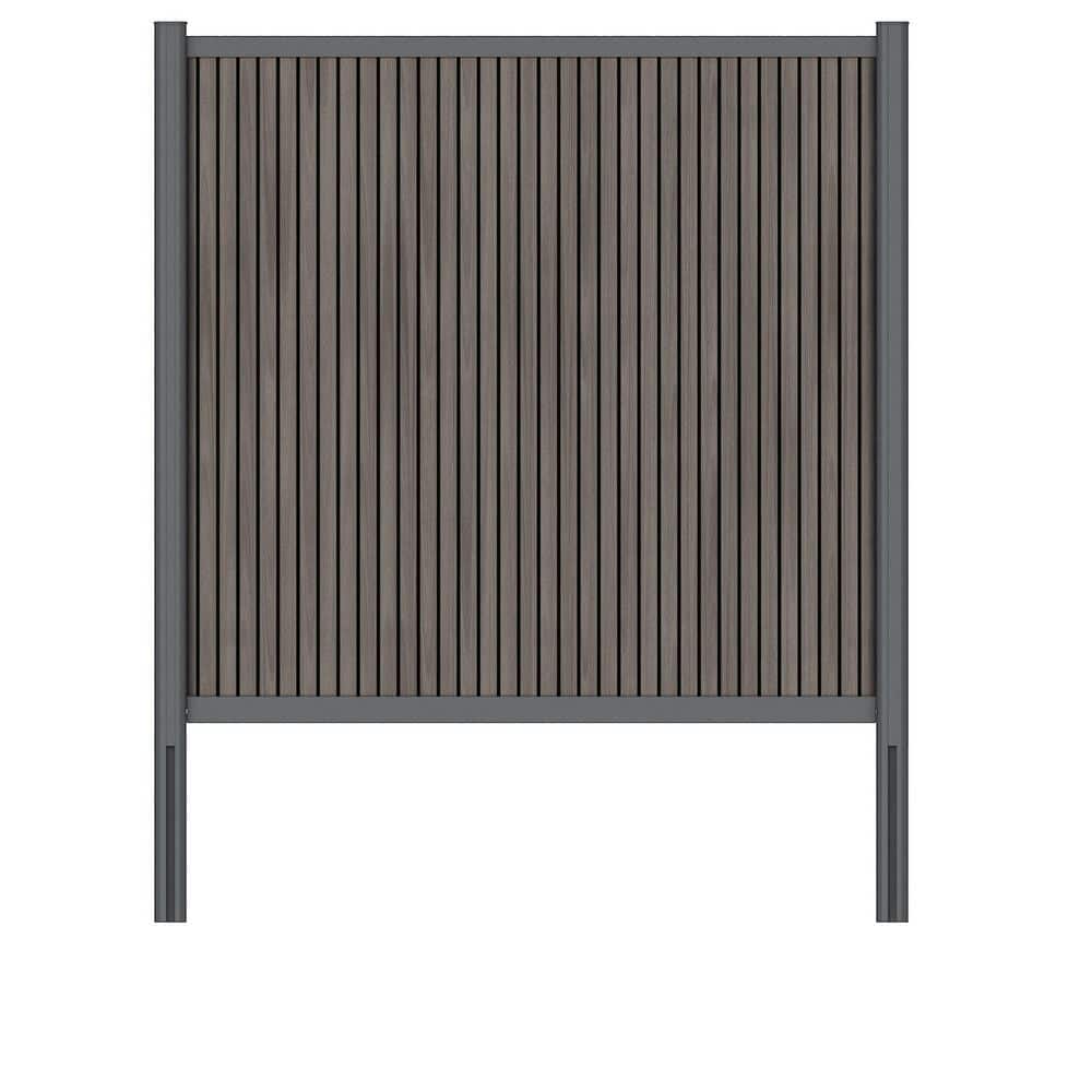 UltraEasy 6 ft. x 6 ft. Argentinian Silver Gray Composite European Style Vertical Fence Panel Kit with Gray Frame price history on PriceWatchPro