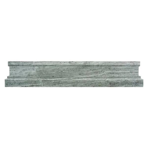 Apollo Tile 10-Pack Black 2-in x 12-in Marble Chair Rail Tile (1.667-sq. ft/ Carton)
