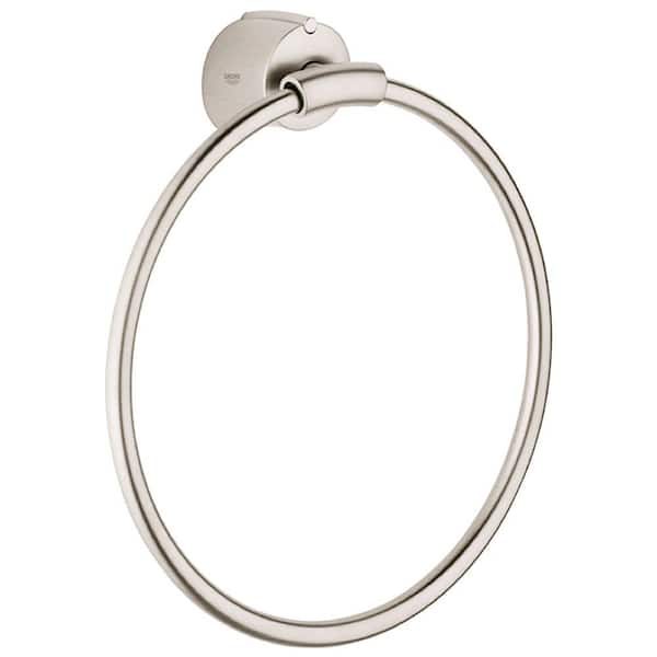 GROHE Tenso Towel Ring in Brushed Nickel