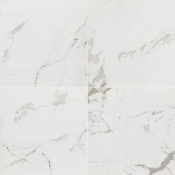 Carrara 12 in. x 24 in. Polished Porcelain Floor and Wall Tile (448 sq. ft./Pallet)