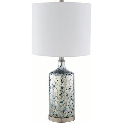 Clem 25 in. Silver Indoor Table Lamp