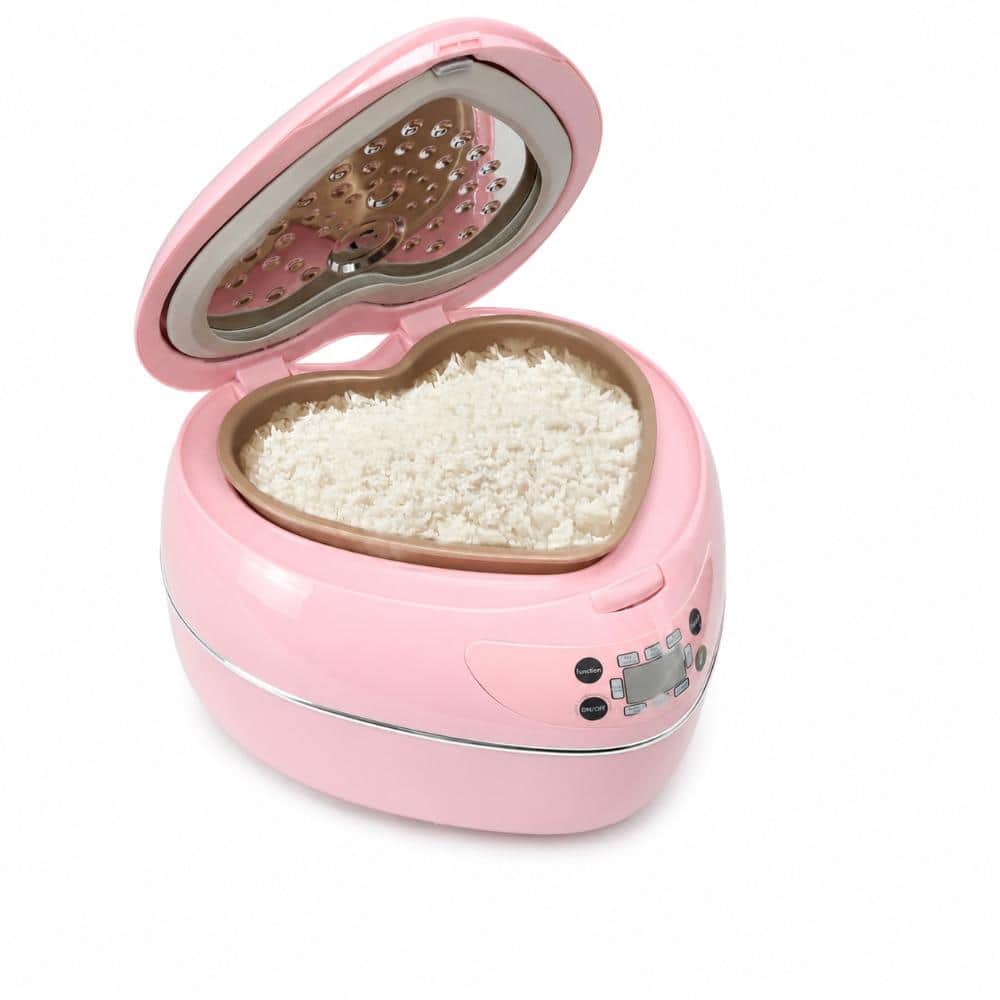 1.8L Multifunctional Pink Heart Shape Rice Cooker with Preset Timer and 300W Power price history on PriceWatchPro