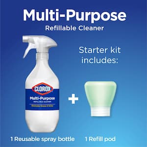 1.13 fl. oz. Crisp Lemon Scent Bleach-Free All-Purpose Cleaner Refillable Spray Starter Kit