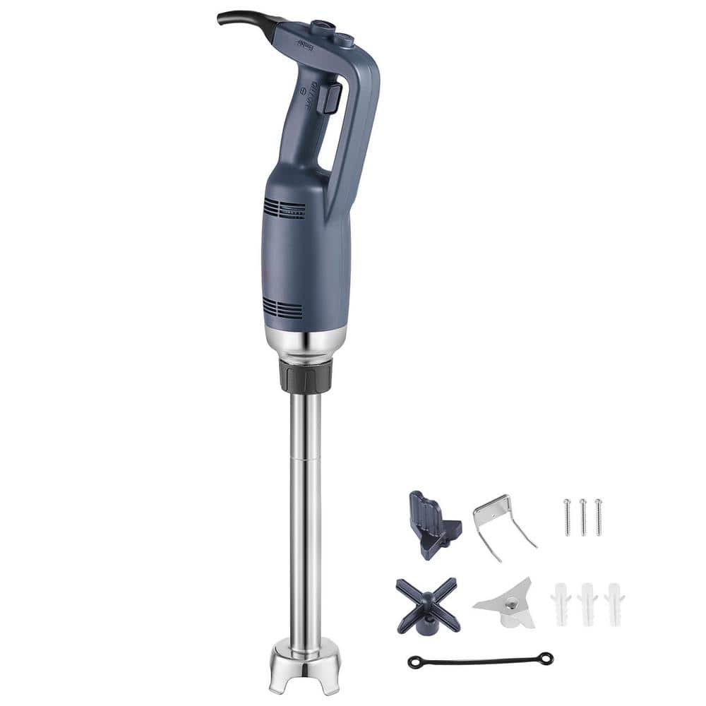 350W Commercial Immersion Blender, 16 in. Heavy Duty Hand Mixer, Stepless Variable Speed, Stainless Steel Blade