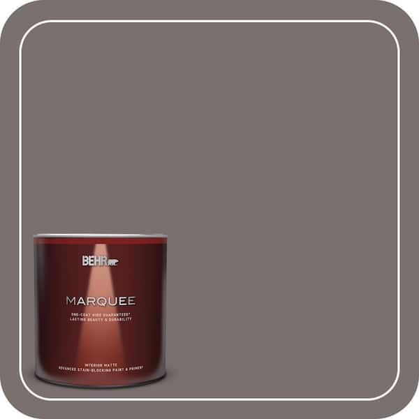 BEHR MARQUEE 1 qt. #790B-5 Simple Silhouette Matte Interior Paint & Primer