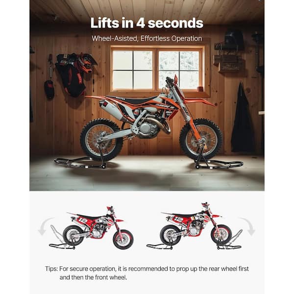 SKYSHALO Motorcycle Stand Lift, 1100 lbs. Capacity Front Rear