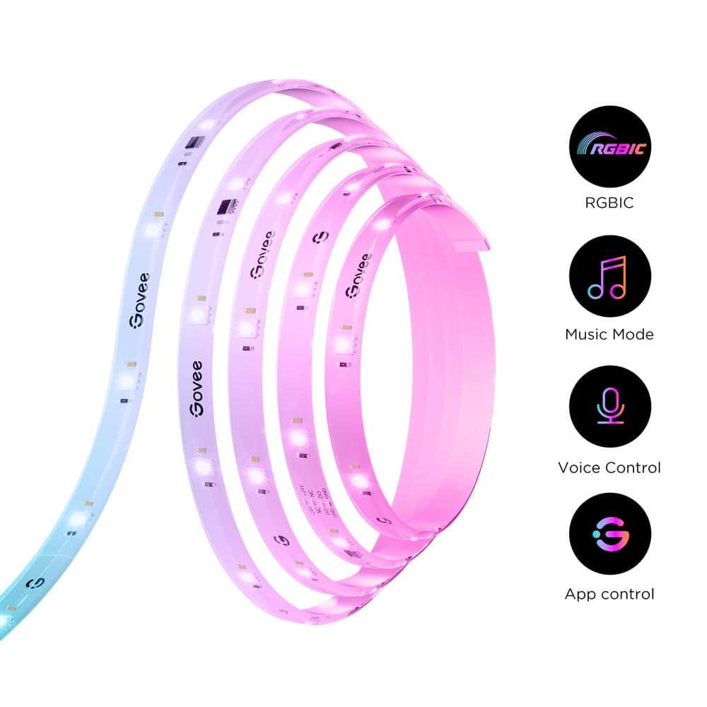Govee 9.8ft Color-Changing Wi-Fi LED Strip Lights