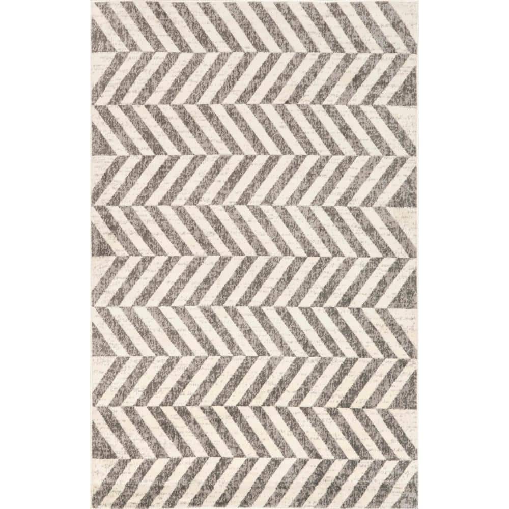 nuLOOM Darleen Beige 9 ft. x 12 ft. Striped Area Rug ECRK36A9012 The Home Depot