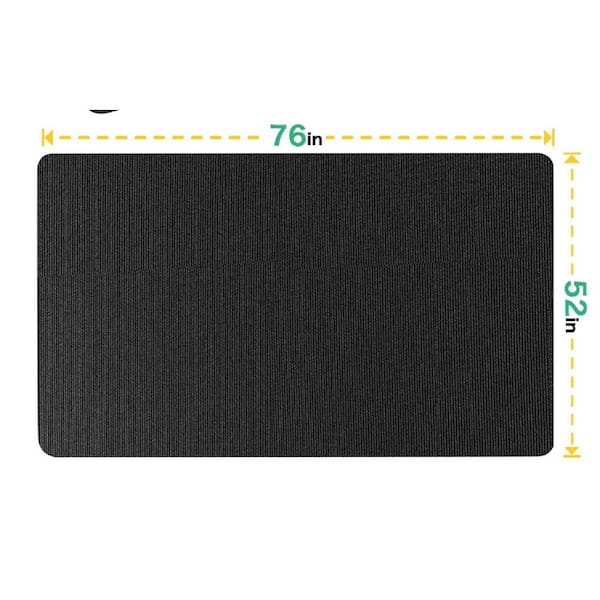 XL 76 in. x 52 in. Fireproof Grill Mat-Dual-Sided Heat Resistant Deck Protector for Patio and Lawn