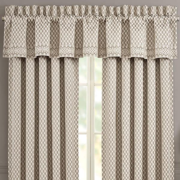 J QUEEN NEW YORK INC Beaumont Champagne Polyester Window Straight Valance