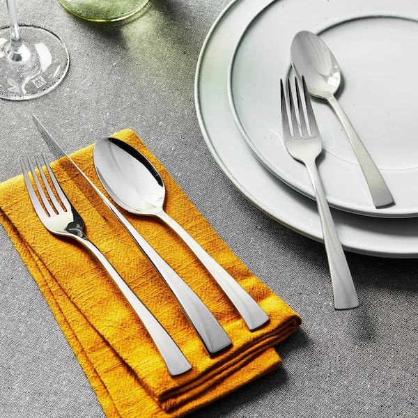 Bellasera 45-Piece 18/10 Stainless Steel Flatware Set