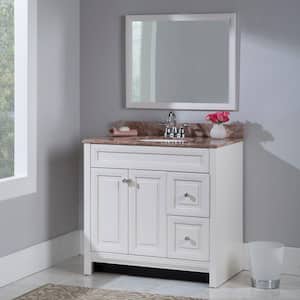 Brinkhill 36 in. W x 22 in. D x 34 in. H Bath Vanity Cabinet without Top in Cream
