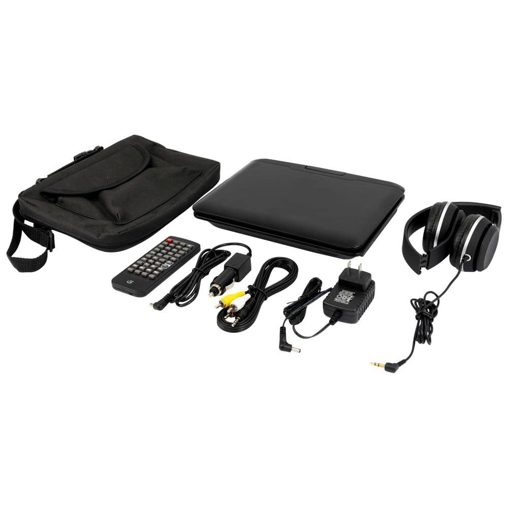 GPX 9-inch LCD Screen Portable DVD Player with Headphones, Swivel