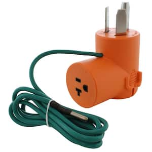 30 Amp 125-Volt/250-Volt NEMA 10-30 3-Prong Dryer Plug to 20 Amp NEMA 5-20 Household Connector Compact Adapter