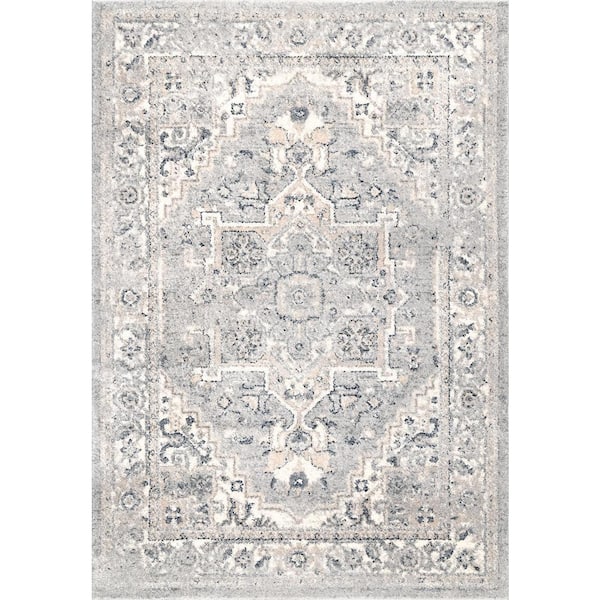 nuLOOM Essa Vintage 8 ft. x 10 ft. Light Gray Area Rug ACSD05A-8010 - The  Home Depot