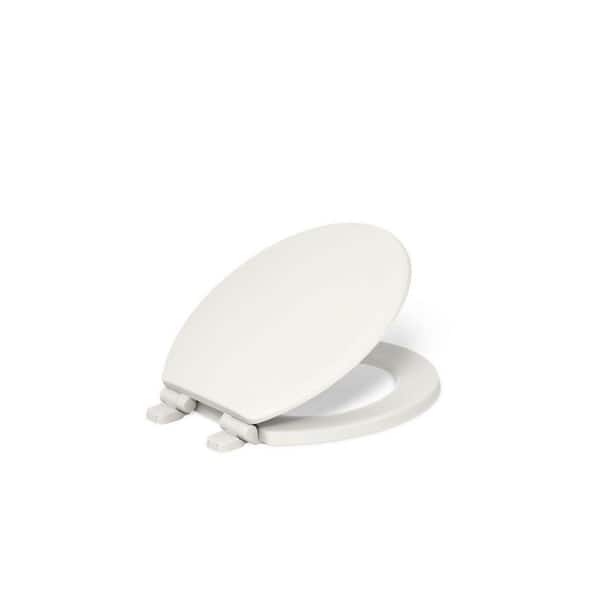 Round Quiet-Close Toilet Seat in Biscuit