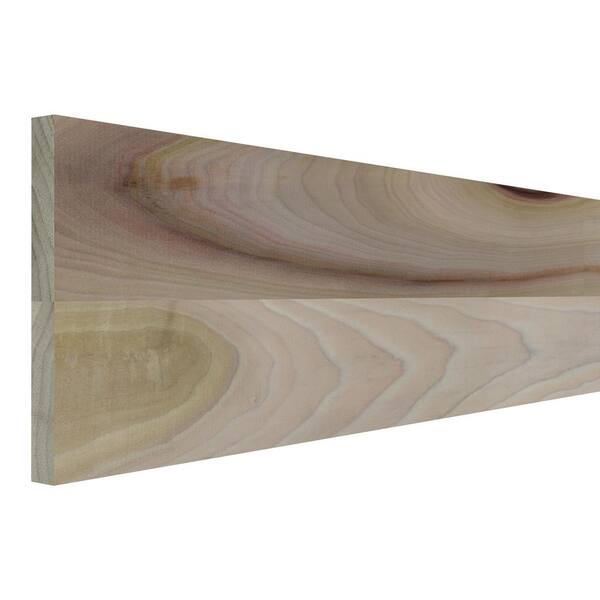 0.75 in. D x 7.25 in. W x 72 in. L Unfinished Rustic Poplar Wood Board