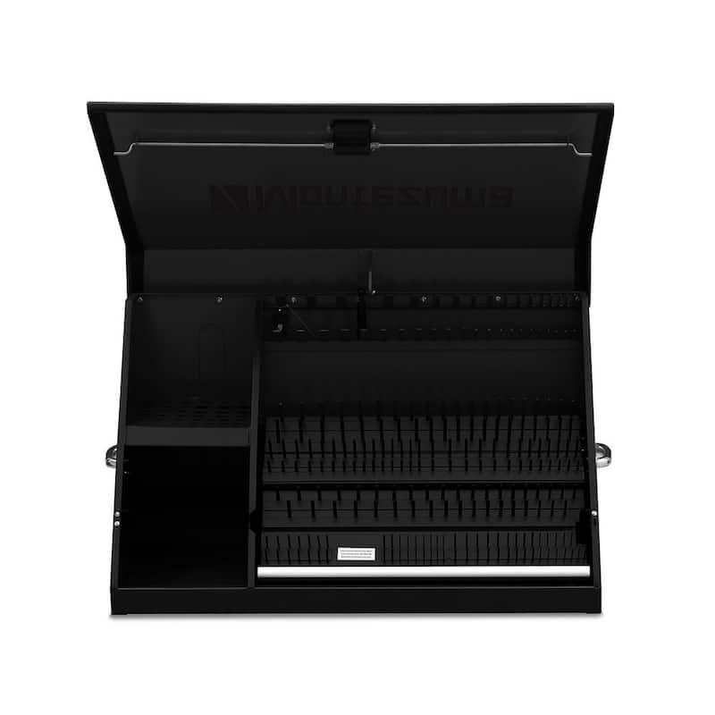 37 in. W x 18 in. D Portable Triangle Top Tool Chest for Sockets, Wrenches and Screwdrivers in Black Powder Coat