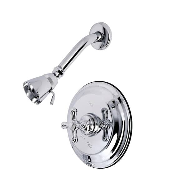 Restoration Single-Handle 1-Spray Shower Faucet 1.8 GPM in Polished Chrome (Valve Included)