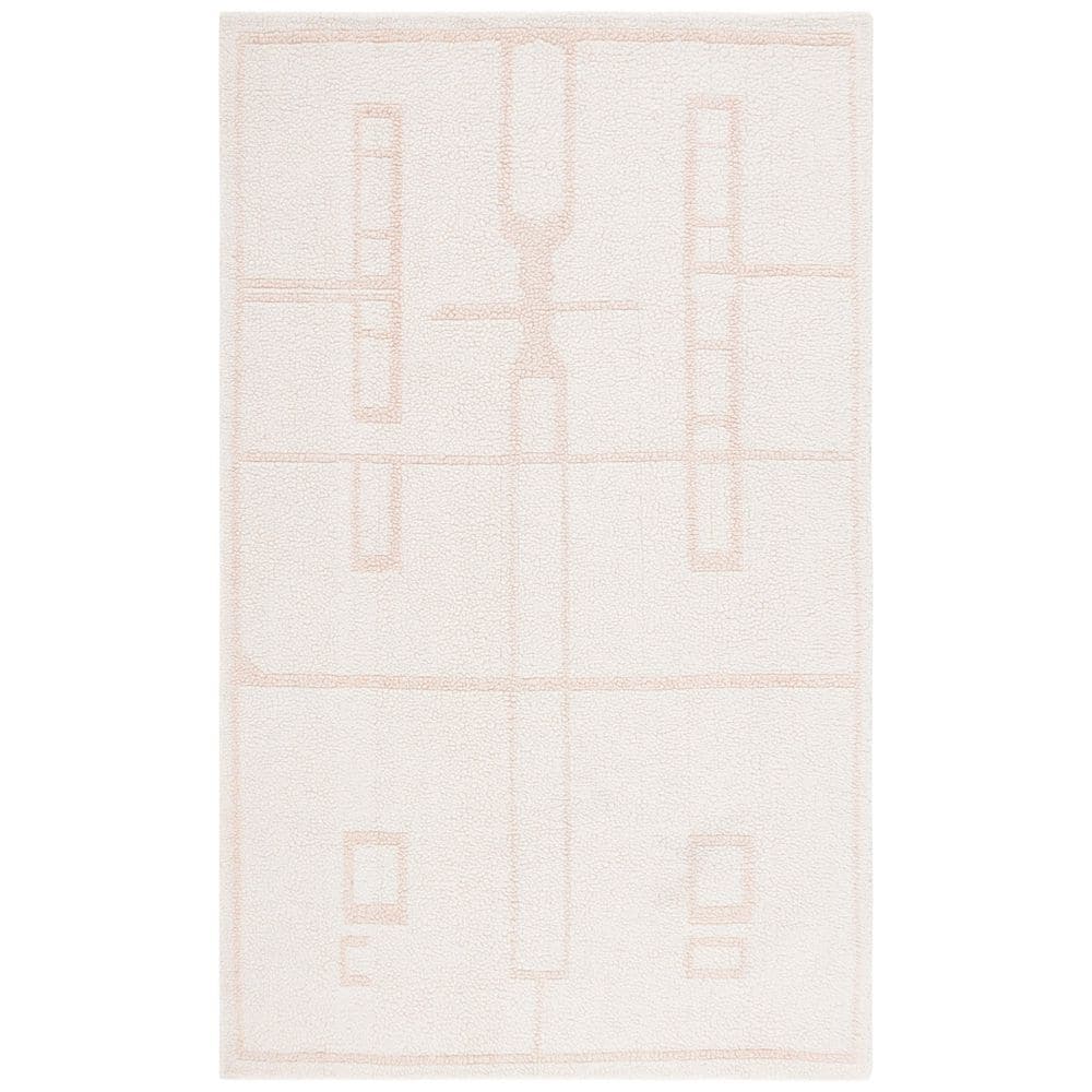 Fifth Avenue 4 ft. x 6 ft. Ivory/Pink Abstract Geometric Area Rug price history on PriceWatchPro