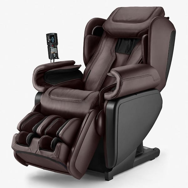 Synca Wellness Kagra Espresso Modern Synthetic Leather Premium Super Stretch 4D Massage Chair
