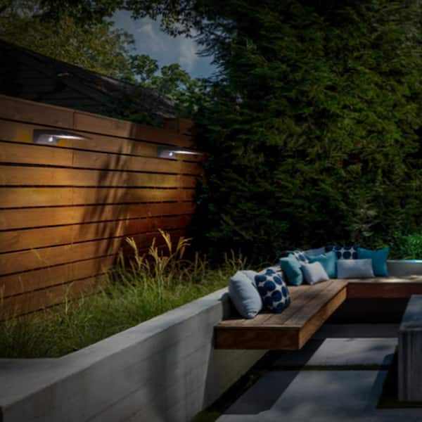 セット Pelikan Montbalnc Yard O Led MP BP Deck Impressions Solar Integrated LED Black Wall Light with Motion