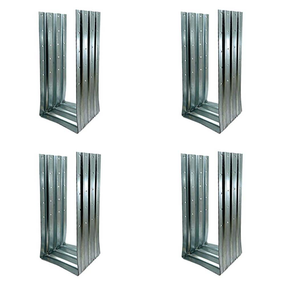 Atlas 6 in. x 6 in. Galvanized Steel Post Foot Anchor for concrete (4-piece