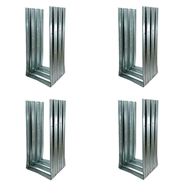 Unbranded Atlas 6 in. x 6 in. Galvanized Steel Post Foot Anchor for concrete (4-pieces)