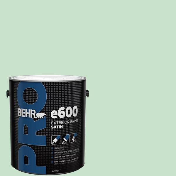 BEHR PRO 1 gal. #M410-2 Wishful Green Satin Exterior Paint
