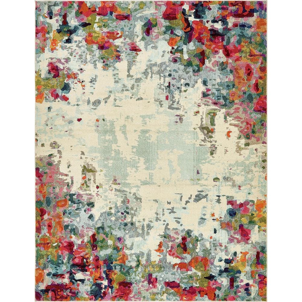 Unique Loom Chromatic Joyous Multi 8' 0 x 10' 0 Area Rug 3139856 The