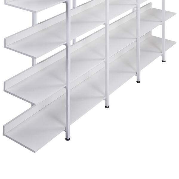 70.87 in. White 5 Shelf Standard Bookcase for Home Office 70.87 in. White 5 Shelf Standard Bookcase for Home Office