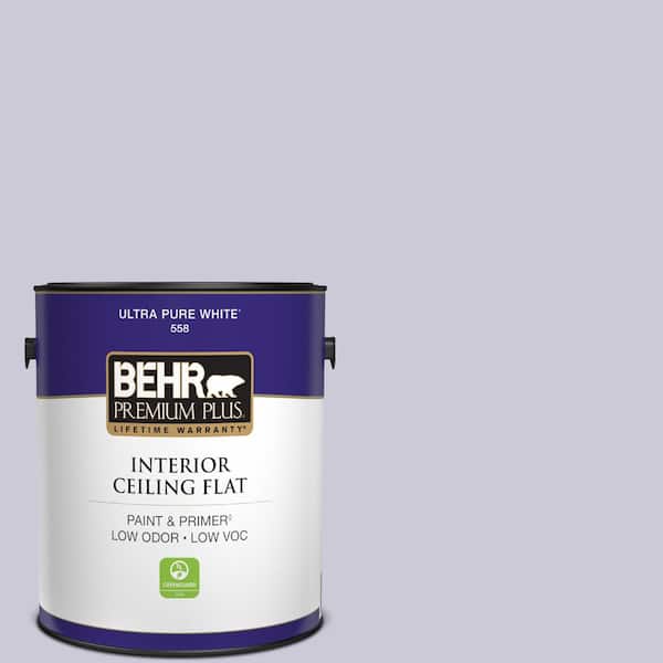 BEHR PREMIUM PLUS 1 gal. #S570-2 Magic Scent Ceiling Flat Interior Paint