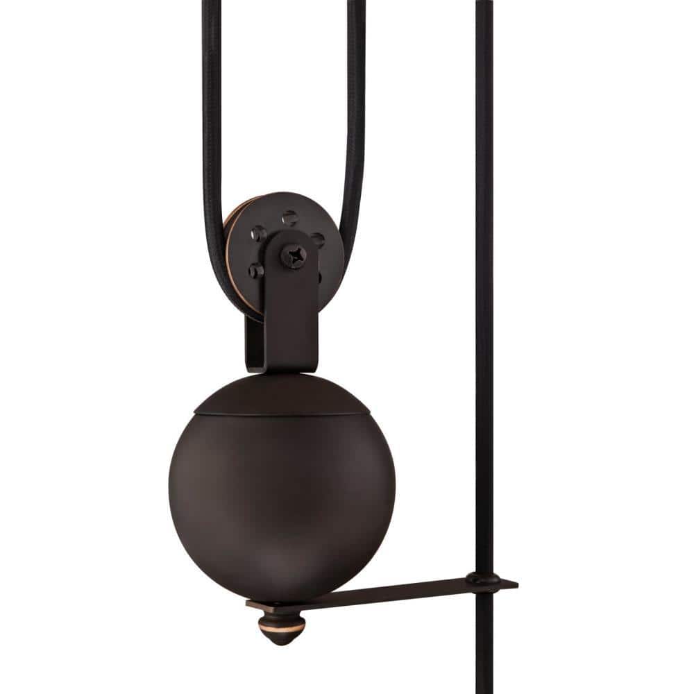 Oil Rubbed Bronze Mini Pulley Pendant Light
