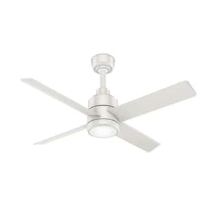 Trak 60 in. Integrated LED Indoor/Outdoor Fresh White Commercial Ceiling Fan with Light and Wall Control