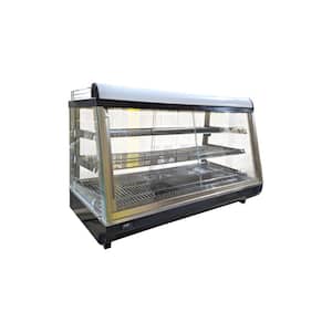 47.83 in. Commercial Electric Countertop Food Warmer Restaurant Display Cabinet with 3-Warming Trays