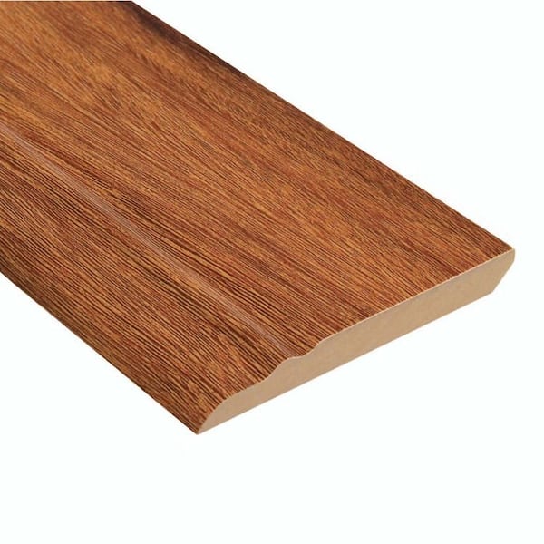 HOMELEGEND High Gloss Natural Mahogany 1/2 in. Thick x 3-13/16 in. Wide x 94 in. Length Laminate Wall Base Molding