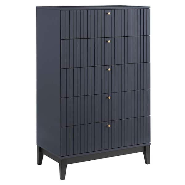 Dakota Blue Chest 17.5 in. L x 31.5 in. W x 51 in. H