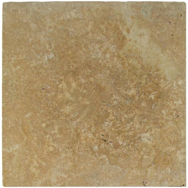 MSI 16 in. x 16 in. x 1.18 in. Porcini Tumbled Travertine Paver Tile (1.78 sq. ft.)