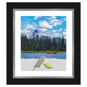 Eva Black Silver Picture Frame Opening Size 20 x 24 in. (Matted To 16 x 20 in.)