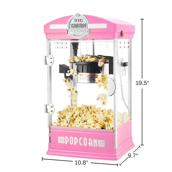 Nostalgia Popcorn Maker Machine - Professional Cart With 8 Oz Kettle Makes  Up to 32 Cups - Vintage Popcorn Machine Movie Theater Style - Ivory