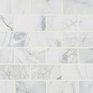 Calacatta Cressa 3 in. x 6 in. Honed Marble Stone Look Floor and Wall Tile (1 sq. ft./Case)