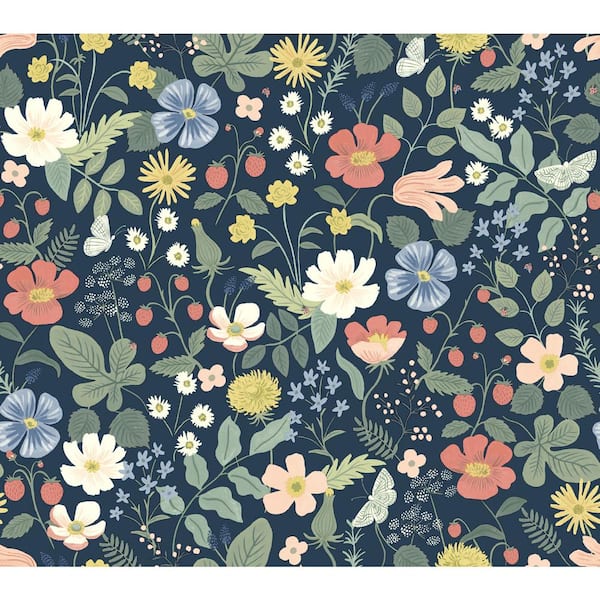 RIFLE PAPER CO. Strawberry Fields Unpasted Wallpaper (Covers 60.75 sq. ft.)