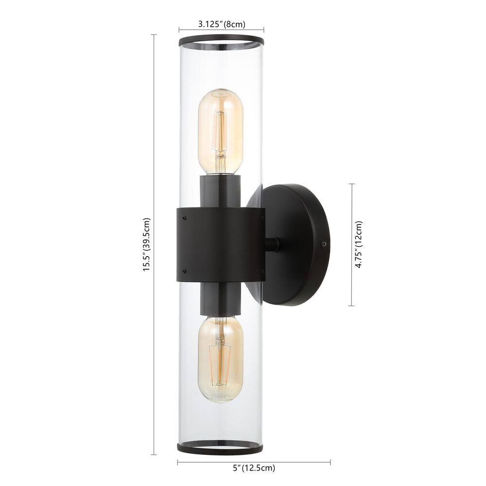 Quinn 15.5" Oil Rubbed Bronze LED Wall Sconce